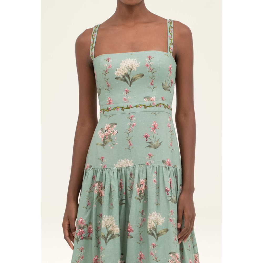 Agua by Agua Bendita Lima Orquidea Maxi Dress Large - Picture 4 of 9